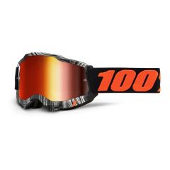 100% Accuri 2 Youth Goggles- Mirrored Lens-Geospace Mirror Red
