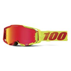 100% Armega Goggles - HiPER Mirrored Lens-Solaris Mirror Red