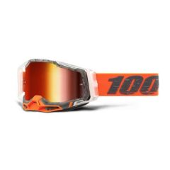 100 Percent Racecraft 2 Goggles-Mirrored Lens-Schrute Red Mirror