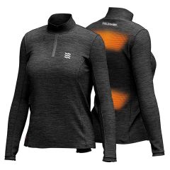 Mobile Warming Womens 7.4V Ion Heated Shirt-Black-L
