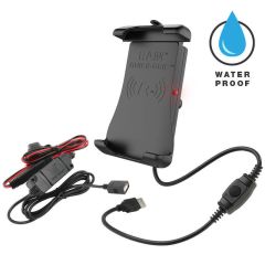 RAM Mounts Quick-Grip Waterproof Wireless Charging Holder with Charger - RAM-HOL-UN14WB-V7M