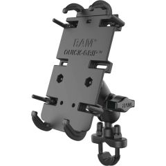 RAM Mounts Quick-Grip XL Phone Mount with Handlebar U-Bolt Base - RAM-B-149Z-A-PD4U