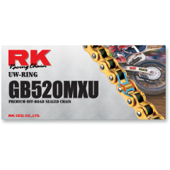 RK MXU RING CHAIN 520X120 GOLD - GB520MXU-120