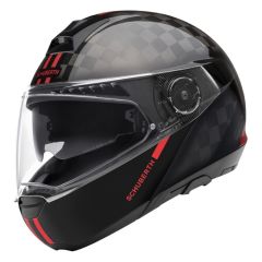 Schuberth C4 Pro Carbon Fusion Helmet With Communication System - Red Size SM