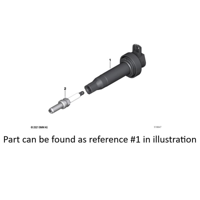 BMW Spark-Plug Shaft Ignition Coil 12131542973