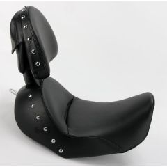 Saddlemen Renegade Heels Down Solo Seat Studded - with Driver Backrest - 806-04-0031