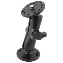RAM Mounts 1" Ball Mount with 2/2.5" Round Bases (Universal AMPs) Kit - RAM-B-101-L1