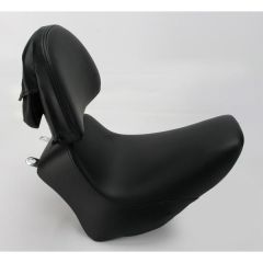 Saddlemen Renegade Heels Down Solo Seat Smooth - with Driver Backrest - 806-04-0041