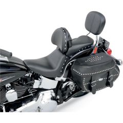Saddlemen Renegade Heels Down Solo Seat Studded - with Driver Backrest - 806-15-0031