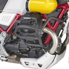 Givi Engine Guards Matte Black - TN8203 | Moto Guzzi V85 TT 2019-2020