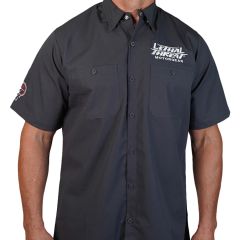Lethal Threat Fabrication Monster Embroidered Work Shirt