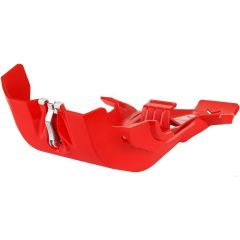 Polisport Fortress Skid Plate Red with Linkage Protection - 8469100007