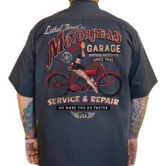 Lethal Threat Motorhead Garage Printed Work Shirt