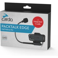 Cardo Packtalk Edge Half Helmet Kit with Cradle