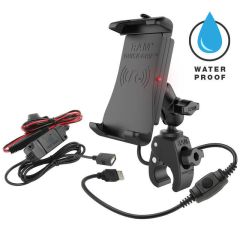 RAM Mounts Quick-Grip Waterproof Wireless Charging Mount with Tough-Claw - RAM-B-400-A-UN14W-V7M
