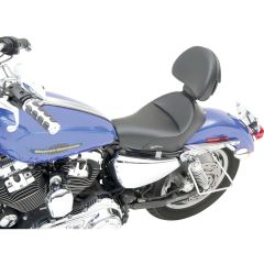 Saddlemen Renegade Heels Down Solo Seat Smooth - with Driver Backrest - 807-11-0041