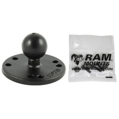 RAM Mounts Round Base (AMPs), 1" Ball & Mounting Hardware for echo 100, 150 & 300c - RAM-B-202-G4U