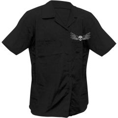 Lethal Threat Till the Last Ride Reaper Printed Work Shirt