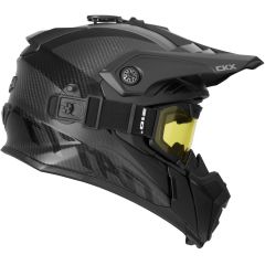 CKX Titan Air Flow Carbon Snow Helmet with Dual Lens Goggles
