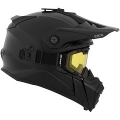 CKX Titan Air Flow Solid Snow Helmet with Dual Lens Goggles