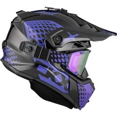 CKX Titan Viper Snow Helmet with Dual Lens Goggles