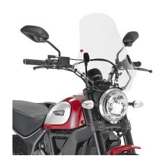 Givi Windshield Clear - 7407A | Ducati Scrambler Icon 2015-2018
