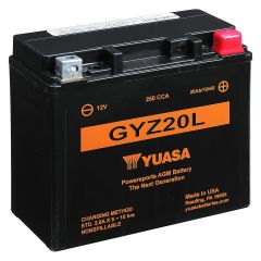 Yuasa GYZ20L Factory Activated AGM High Performance Battery